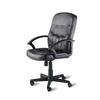 Leather Faced Manager Chair Black