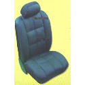 Leather Look Seat Cover Set- Black