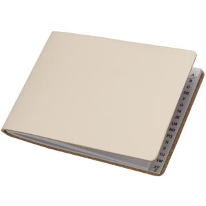 Leather Mini Address Book- Cream