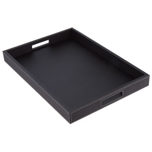 Leather Tray- Black