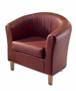 Leather Tub Chair Tan