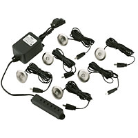 LED Light Satin Chrome / White