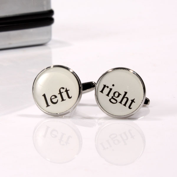 Unbranded Left and Right Personalised Cufflinks
