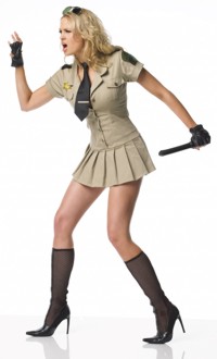 You`ll be stopping traffic not just directing it in this short and sexy Leg Avenue Sheriff costume