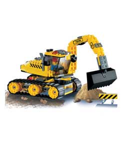 Every construction site needs a heavy-duty digger. Features include an extendible arm, tracks that m