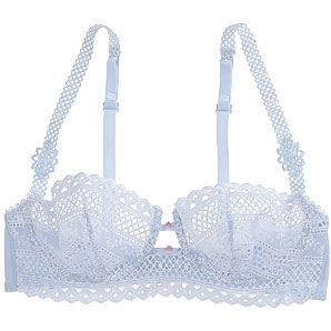Beautifully designed half cup bra  with intricate