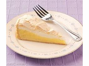 Sweet shortcrust pastry with a zesty lemon filling and topped with a gooey meringue lid.