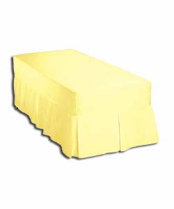 Lemon Plain Dyed Single Box Pleat Valance.