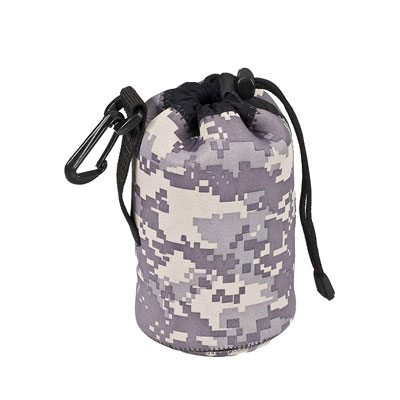 Made from soft neoprene and finished in Army Digital Camo, the large wide LensCoat LensPouch is 8 in