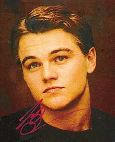 Leonardo Di Caprio autograph
