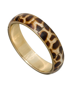 Nowadays Vera-Duckworth-style leopard print is so pass its hot.  This bangle looks divine