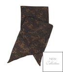 A soft, sheer, pure silk scarf with a fashionable leopard print. 100 silk