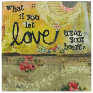 Unbranded Let Love Heal Your Heart Wall Art