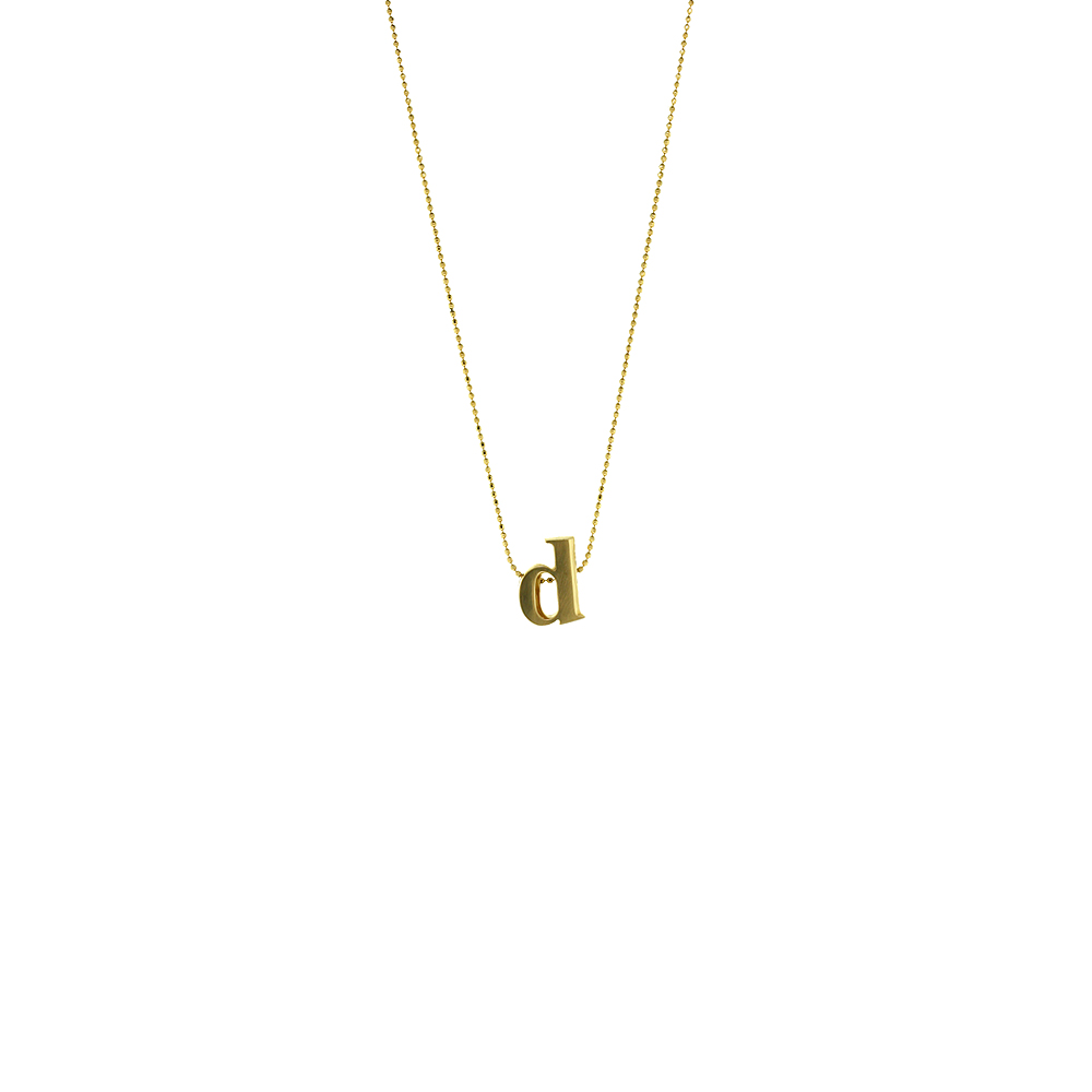 Unbranded Letter D Pendant - Yellow Gold