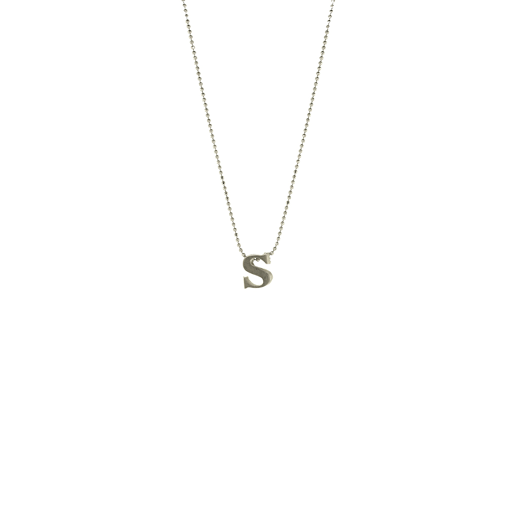 Unbranded Letter S Necklace - Silver