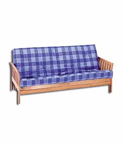Lewis Futon/Blue Check Mattress
