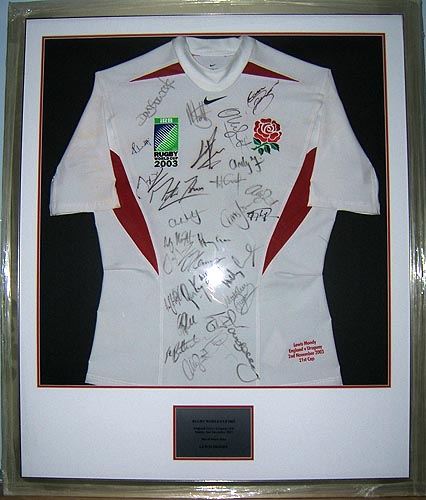 Unbranded Lewis Moody - RWC No 7 England match shirt v Uruguay