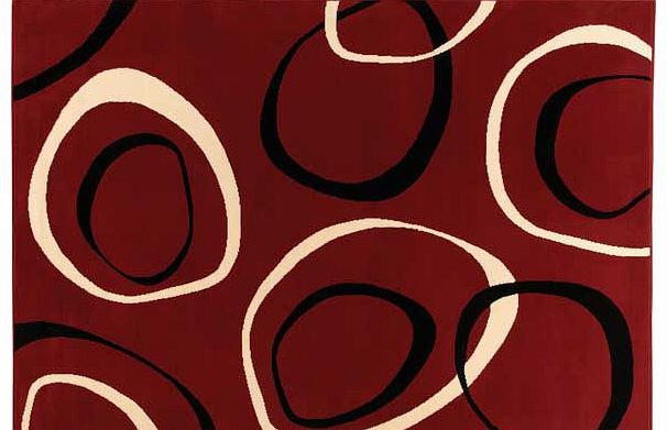 Bring a splash of colour to your room with this Lexi Rug in red. This rug is perfect for bringing a stylish edge to a modern home. 100% polypropylene. Surface shampoo only. Size L160. W230cm. (Barcode EAN=5053095075984)