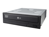 LG GDR H20N - Disk drive - DVD-ROM - 16x - Serial ATA - internal - 5.25 - black