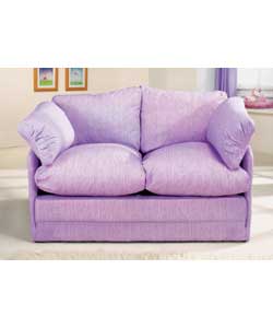 Foam foldout sofabed in 100% cotton. Size (W)122, (D)66, (H)84cm. Size of sleeping area (W)112,