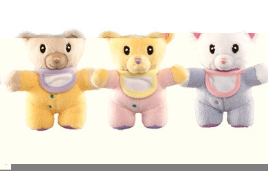 3 adorable baby bears to create and cuddle!