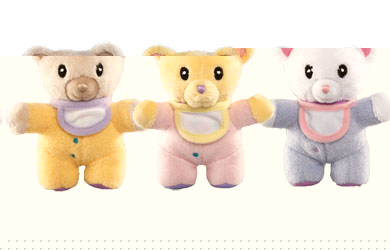 3 adorable baby bears to create and cuddle!