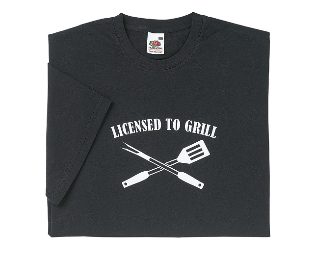 Unbranded Licensed to Grill T-Shirt - Large Plain