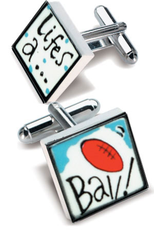 Unbranded Lifeand#39;s a ball Cufflinks