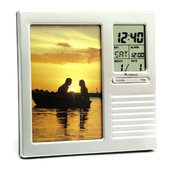 Lifemax Talking Photo Frame with Alarm Clock