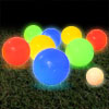Don`t let the sunset spoil your fun. This light-up flashing Boules set lets you play all night