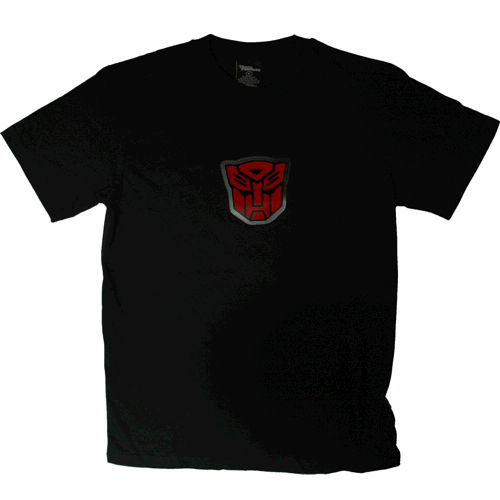 The only way to show your allegiance to the forces of the Autobots, this crazy light up tee is a bra
