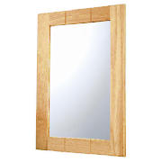 Unbranded Light Wood Wall Mounted Mirror