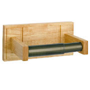 Unbranded Light Wood Wall Mounted Toilet Roll Holder