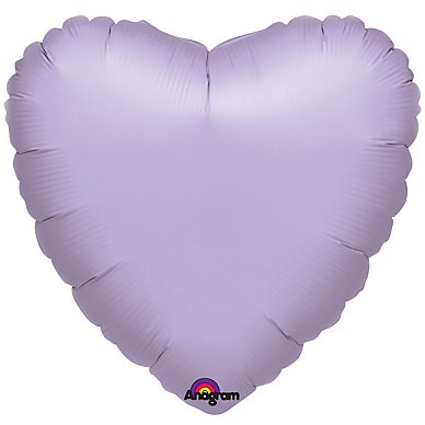 Unbranded Lilac 18 heart foil single balloon