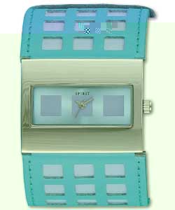 Spirit Q/A watch with lilac/blue cut out strap and