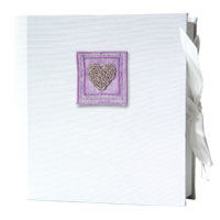 lilac bead heart keepsake box - small