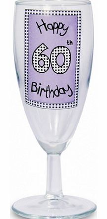 Unbranded Lilac Birthday Champagne Glass