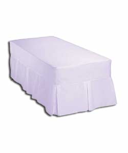 Lilac Plain Dyed Single Box Pleat Valance.