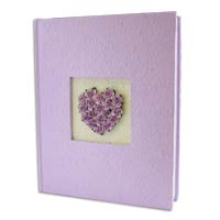 lilac rosebud heart album