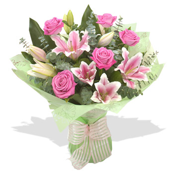 Unbranded Lily and Rose Bouquet - flowers
