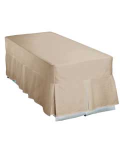 Unbranded Linen Box Pleat Double Valance Sheet