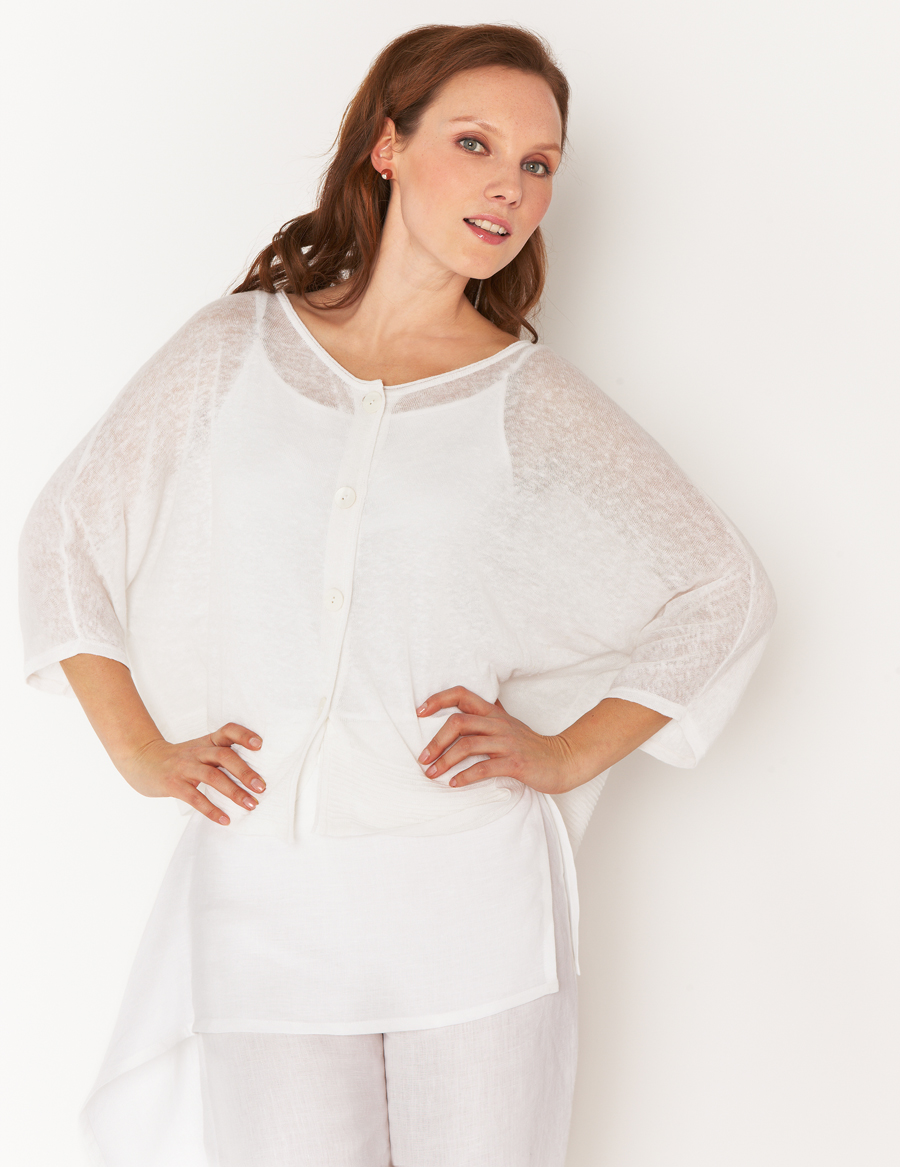 Unbranded Linen Boxy Cardigan