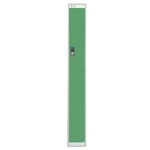 Link Single Door Locker-Grey With Green Door