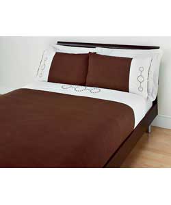 Linked Dots Double Duvet Set - Natural