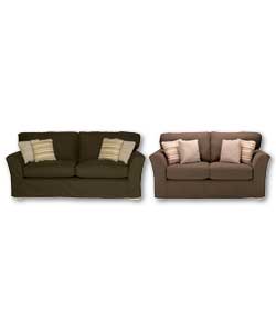 Linley Mocha 3 Seater Plus 2 Seater Suite