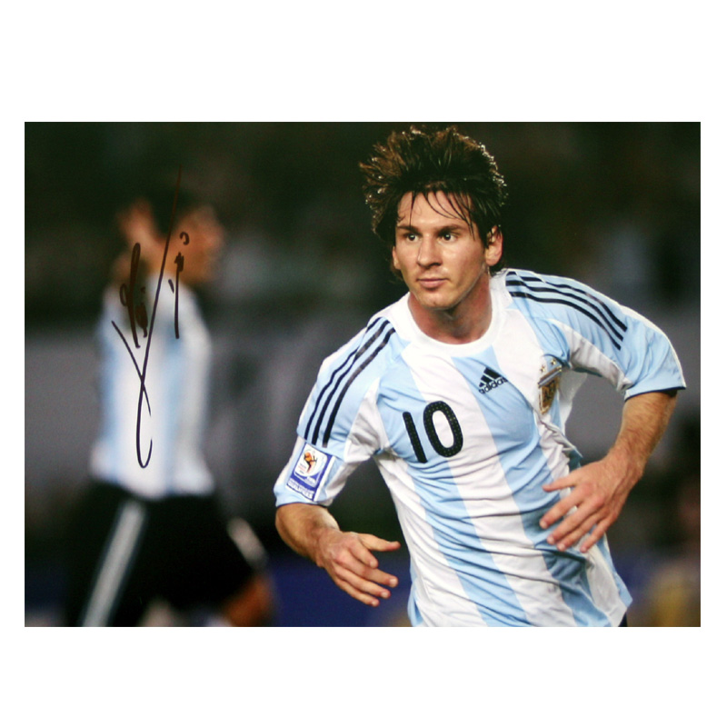 Unbranded Lionel Messi Signed Argentina Photo