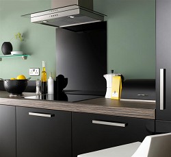 Unbranded Liquorice Black Kitchen Splashback