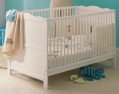 Hardwood cot bed converts