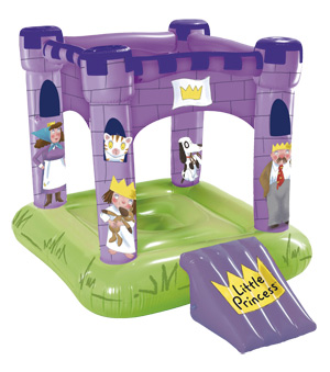 Little princesses can have lots of bouncing fun with this cute Little Princess bouncy castle, pump n