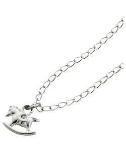 Diamond set.Curb chain length 35.5cm/14in. Gift boxed.For ages 3 years and over.